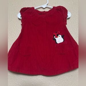 GAP Red Dress with Penguin Detail